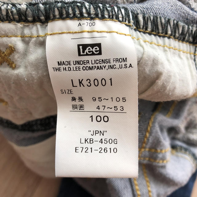 Lee(リー)の☆Lee☆デニムパンツ 100 キッズ/ベビー/マタニティのキッズ服男の子用(90cm~)(パンツ/スパッツ)の商品写真