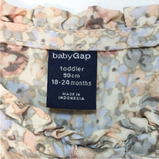 babyGAP(ベビーギャップ)のベビーギャップ 長袖 ワンピース 90 キッズ/ベビー/マタニティのキッズ服女の子用(90cm~)(ワンピース)の商品写真