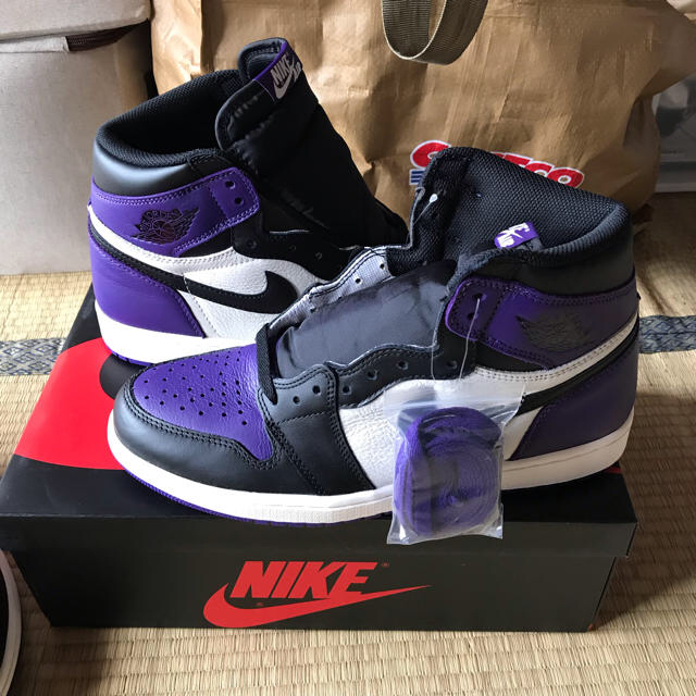 NIKE(ナイキ)のNIKE AIR JORDAN1 court purple メンズの靴/シューズ(スニーカー)の商品写真