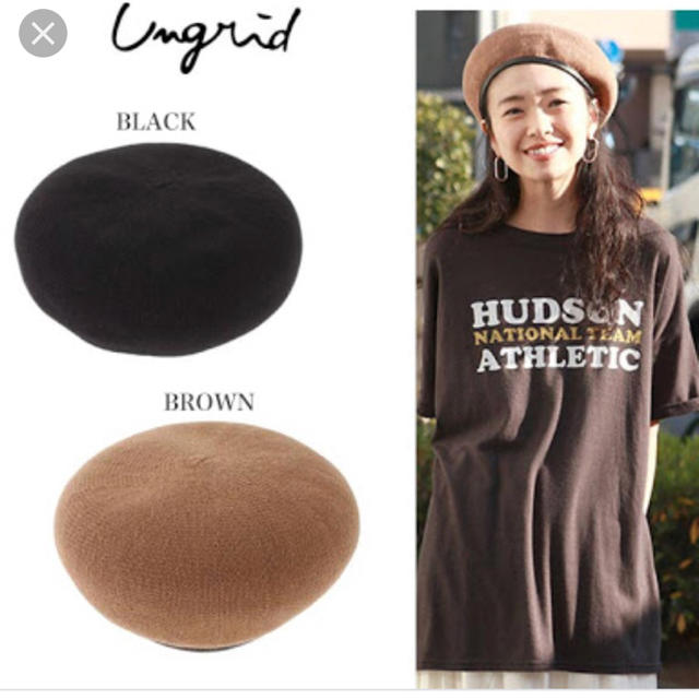 Ungrid(アングリッド)のパイピングベレー帽 レディースの帽子(ハンチング/ベレー帽)の商品写真