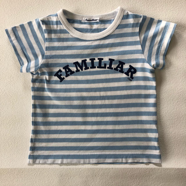 familiar(ファミリア)の【ご専用】ファミリア    ボーダーTシャツ  100 キッズ/ベビー/マタニティのキッズ服男の子用(90cm~)(Tシャツ/カットソー)の商品写真