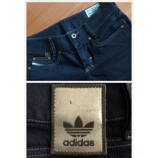 DIESEL(ディーゼル)のDiesel×adidas  コラボ デニムパンツ w25 レディース レディースのパンツ(デニム/ジーンズ)の商品写真