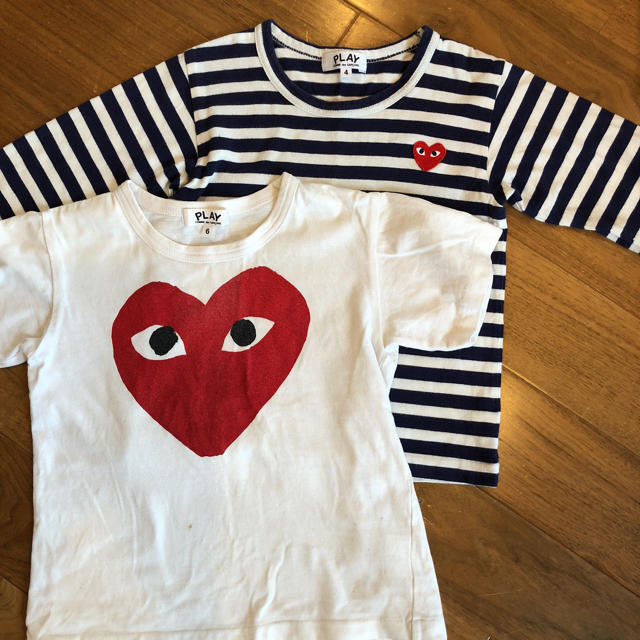 COMME des GARCONS(コムデギャルソン)のプレイコムデギャルソン 4T キッズ/ベビー/マタニティのキッズ服男の子用(90cm~)(Tシャツ/カットソー)の商品写真