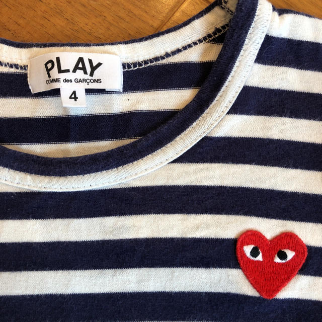 COMME des GARCONS(コムデギャルソン)のプレイコムデギャルソン 4T キッズ/ベビー/マタニティのキッズ服男の子用(90cm~)(Tシャツ/カットソー)の商品写真