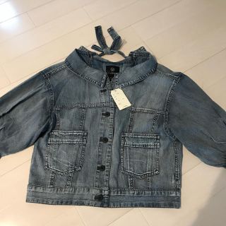 ダブルクローゼット(w closet)のwcloset  後ろレースアップデニムGジャン(Gジャン/デニムジャケット)