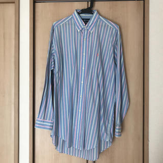 ラルフローレン(Ralph Lauren)のブルー×ピンク ストライプシャツ(シャツ/ブラウス(長袖/七分))