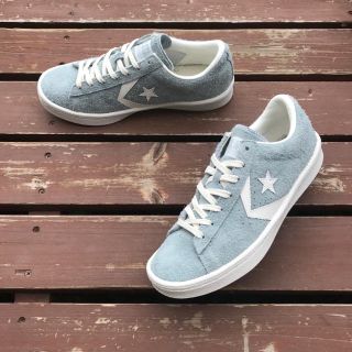 コンバース(CONVERSE)の美品23.5 converse コンバース プロレザー スエード OX W427(スニーカー)