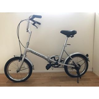 ★新品★FIELD CHAMP 16型 折りたたみ自転車 保管袋付き シルバー(自転車本体)