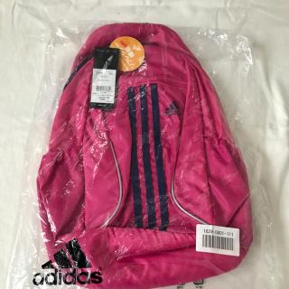 アディダス(adidas)の新品 アディダス 斜めがけ リュック 10Ｌ ピンク リフレクター機能付 塾(リュック/バックパック)