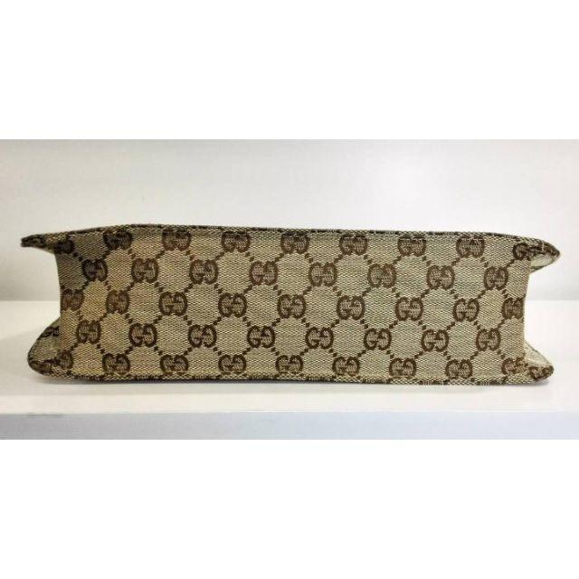 Gucci - GUCCI GGキャンバス ショルダーバッグ ベージュ シルバー金具