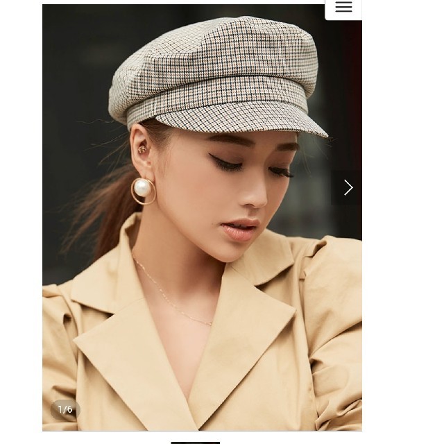 eimy istoire(エイミーイストワール)のeimyistoire  チェックマリンキャップ🌸　完売色 レディースの帽子(キャスケット)の商品写真