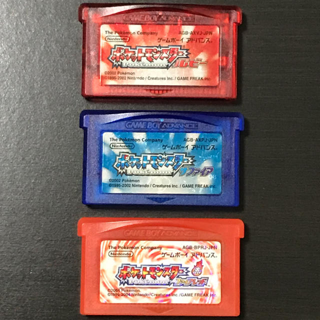 GBA ポケモン ルビー･サファイア･ファイアレッド | フリマアプリ ラクマ