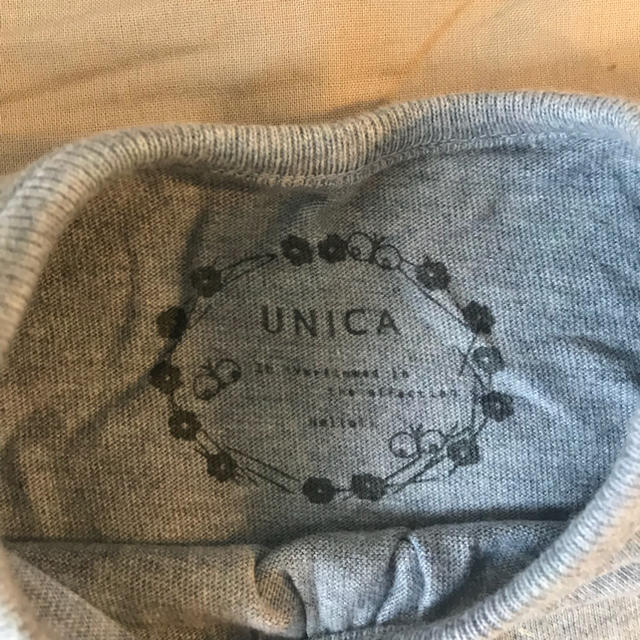 UNICA(ユニカ)のグレー 半袖Ｔシャツ カットソー バルーンスリーブ 95〜100サイズ キッズ/ベビー/マタニティのキッズ服女の子用(90cm~)(Tシャツ/カットソー)の商品写真