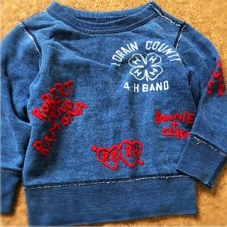 デニムダンガリー(DENIM DUNGAREE)のデニムダンガリー ✌︎刺繍いっぱいスウェットトレーナーsize9095(Tシャツ/カットソー)