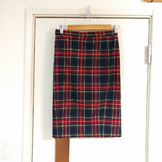 UNITED ARROWS(ユナイテッドアローズ)のUNITED ARROWS　blanc basque チェック タイトスカート レディースのスカート(ひざ丈スカート)の商品写真