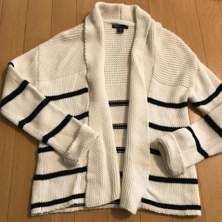 ギャップキッズ(GAP Kids)のギャップGAP★ボーダーニットカーディガン140美品(カーディガン)