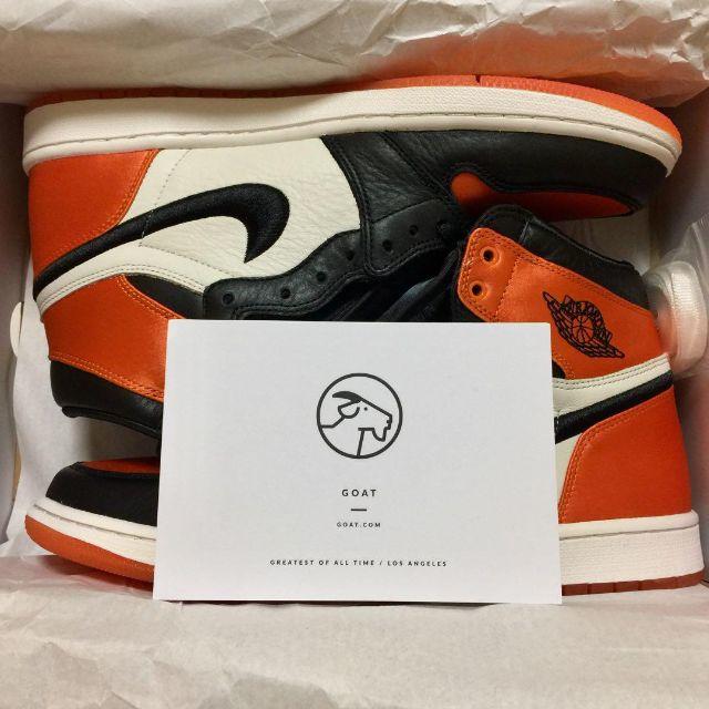 NIKE(ナイキ)のUS12 AJ1 Satin Shattered Backboard メンズの靴/シューズ(スニーカー)の商品写真