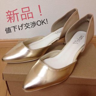 新品 パンプス ゴールドセパレート(ハイヒール/パンプス)