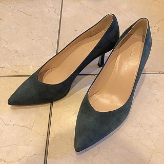 エストネーション(ESTNATION)のriho様専用です👠エストネーション✨スエードパンプス ダークグリーン(ハイヒール/パンプス)