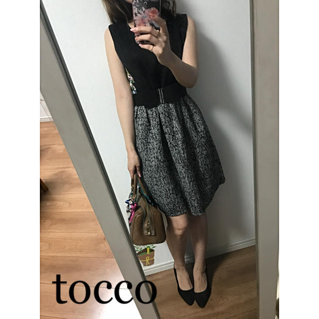 tocco(トッコ)の☆tocco☆トッコ  ドッキングワンピース レディースのワンピース(ひざ丈ワンピース)の商品写真