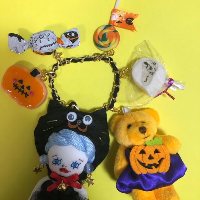 ドールチャーム ハロウィンスペシャル ハンドメイドのファッション小物(バッグチャーム)の商品写真