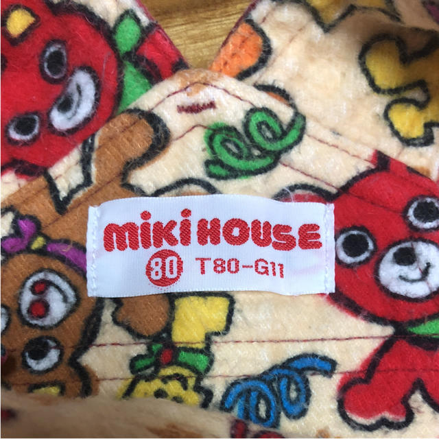 mikihouse(ミキハウス)のミキハウス オーバーオール 80 キッズ/ベビー/マタニティのベビー服(~85cm)(ロンパース)の商品写真