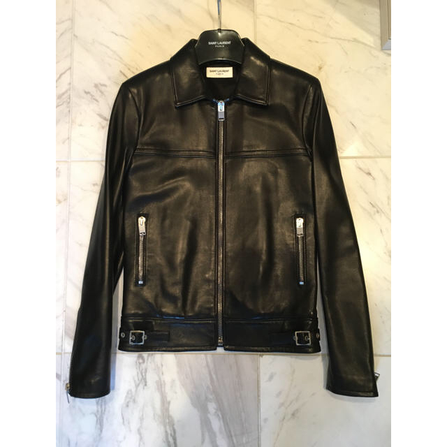 Saint Laurent - サンローランパリ 新品 44 ライダース カフェレーサー レザー ジャケット の通販 by slimane's