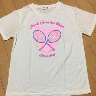 ダブルシー(wc)のWC WEGO テニス プリント Tシャツ(Tシャツ(半袖/袖なし))