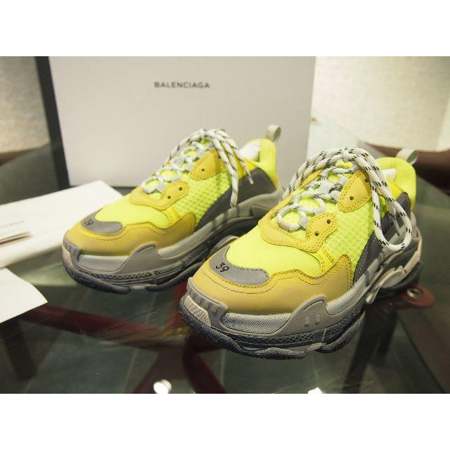 定価以下 新品 正規店購入 BALENCIAGA トリプルＳ サイズ39蛍光イエロー購入先