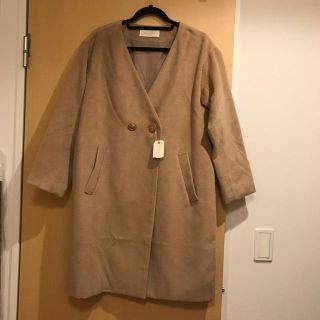 ショコラフィネローブ(chocol raffine robe)の大幅値下げ☆chocol raffine robe ノーカラーロングコート(ロングコート)