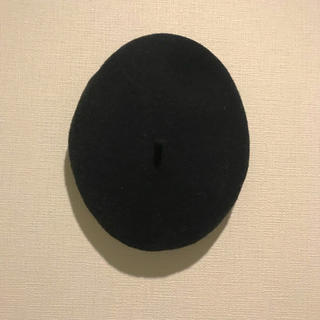 カシラ(CA4LA)の14＋ ベレー 帽 黒(ハンチング/ベレー帽)