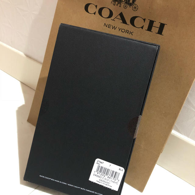 COACH(コーチ)の確実正規品！iPhone8ケース ブラック スマホ/家電/カメラのスマホアクセサリー(iPhoneケース)の商品写真