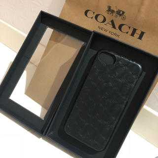 コーチ(COACH)の確実正規品！iPhone8ケース ブラック(iPhoneケース)