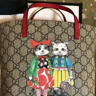 Gucci - ヒグチユウコ × GUCCIコラボ 限定キャンバストート バッグ 猫