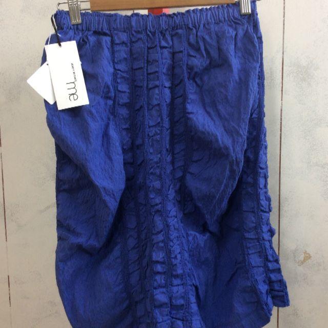 PLEATS PLEASE ISSEY MIYAKE - イッセイミヤケ me スカート　ブルー　コットン