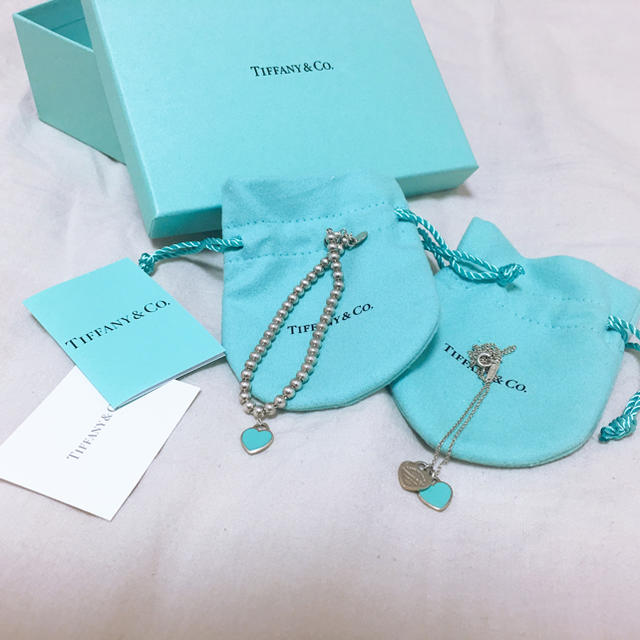 新品 TIFFANY & Co. ミニダブルハートタグペンダント