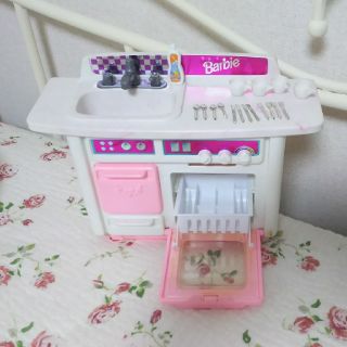 バービー(Barbie)のバービー流し台＆食器セット(その他)