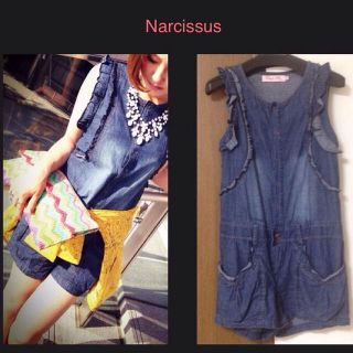 ナルシス(Narcissus)のNarcissus デニムサロペット♡(サロペット/オーバーオール)