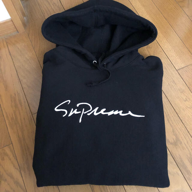 【極美品】Supreme 18aw Classic Script Hooded