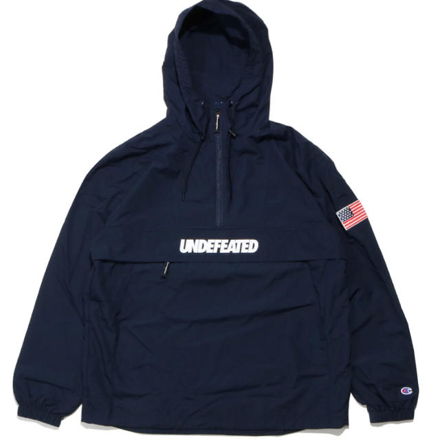 UNDEFEATED(アンディフィーテッド)の(^_^)様専用 UNDEFEATED ANORAK NAVY Mサイズ メンズのジャケット/アウター(ナイロンジャケット)の商品写真