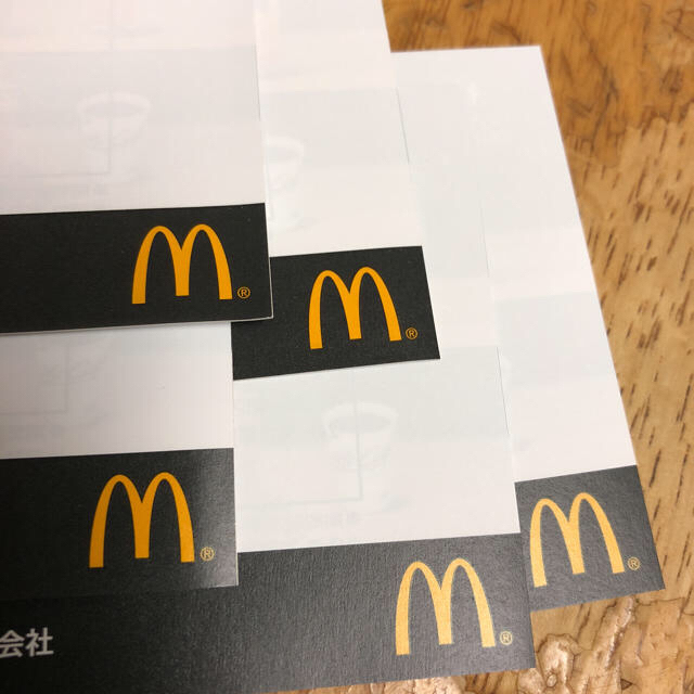 マクドナルド 株主優待券 6枚✖️5冊 マクドナルド 株主優待券 6枚✖️5冊