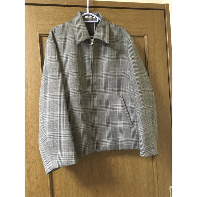 保障できる AURALEE double face check zip blouson ブルゾン