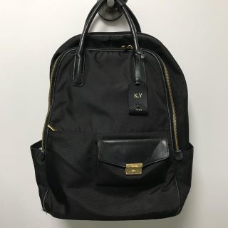 トゥミ(TUMI)のTUMI ツゥミ バックパック リュック 黒 ブラック レザー(リュック/バックパック)