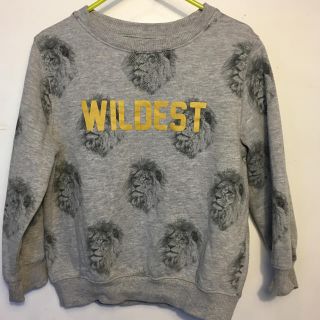 ザラキッズ(ZARA KIDS)のライオンスウェット WILDEST✈︎ZARA 110cm(ジャケット/上着)