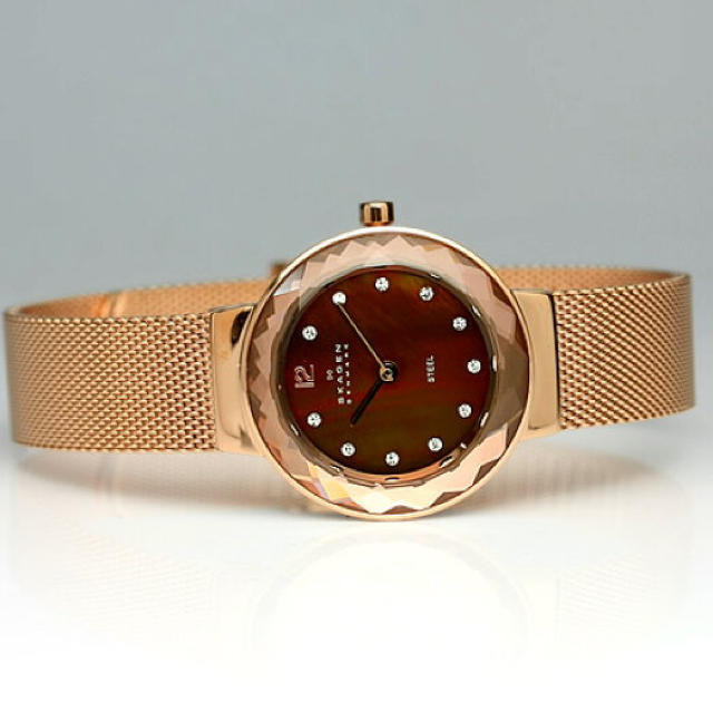 SKAGEN(スカーゲン)の新品 SKAGEN レディース 腕時計 456SRR1 秋冬カラー 上品 レディースのファッション小物(腕時計)の商品写真