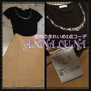 アンナルナ(ANNA LUNA)のミキティ様専用‼️初秋きれいめ2点コーデ♥️アンナルナ ニット&未使用スカート(ひざ丈ワンピース)