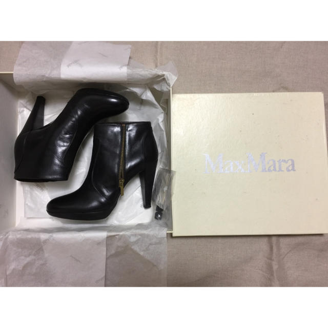 Max Mara(マックスマーラ)のマックスマーラ 牛革ブーツ size36.5 レディースの靴/シューズ(ブーツ)の商品写真