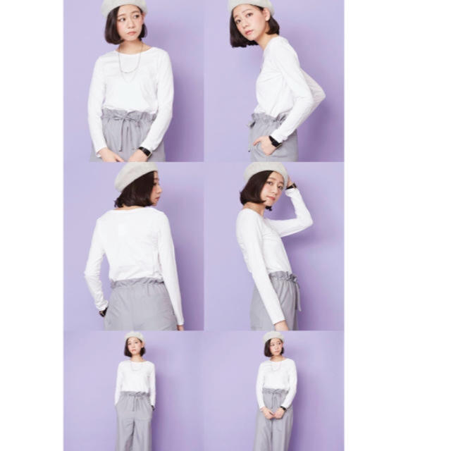 Spick & Span(スピックアンドスパン)のAtelier mimi ロングスリーブTシャツ ホワイト / SMALL レディースのトップス(Tシャツ(長袖/七分))の商品写真