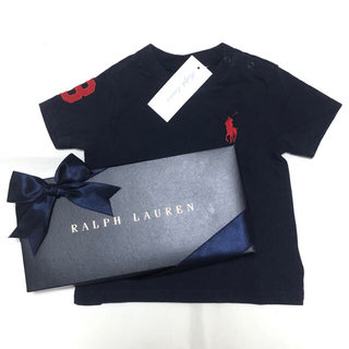 ラルフローレン(Ralph Lauren)の新品 ラルフローレン ビッグポニーTシャツ ネイビー 12M/80(Ｔシャツ)