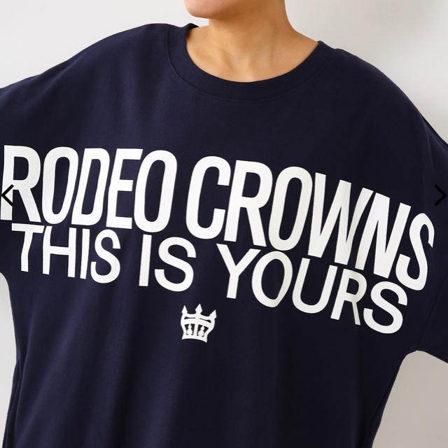 RODEO CROWNS WIDE BOWL(ロデオクラウンズワイドボウル)のロデオクラウンズワイドボウル チャンピオン ビッグスウェット ワンピ レディースのトップス(トレーナー/スウェット)の商品写真